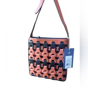 NWT summer satchel purse tan & black